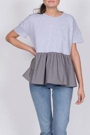  Color Block Peplum Top