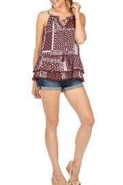  Maroon Tiered Cami