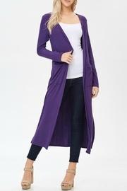  Ribbed Maxi Cardigan