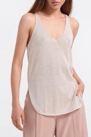  Lurex V-neck Tank