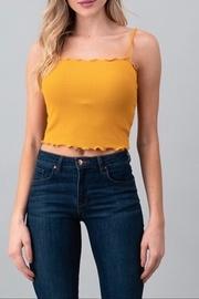  Mustard Cropped Tank