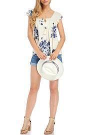  Cream Indigo Top