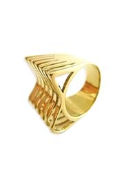  Geometric Goldplated Ring