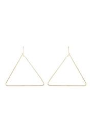  Wire-triangle Hoop-earrings