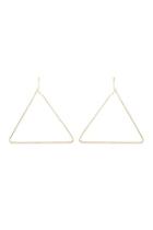  Wire-triangle Hoop-earrings