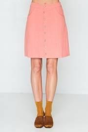  Button Down Linen Skirt