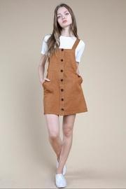  Brown Button-up Dress