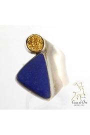  Lapis Druzy Ring