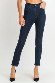  High-rise Frayed-hem Jeans