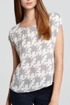  Houndstooth Posher Top
