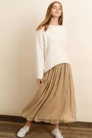  Gold Midi Skirt