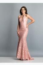 Rose Lace Gown