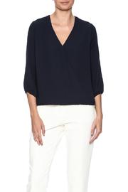  Navy Surplice Blouse