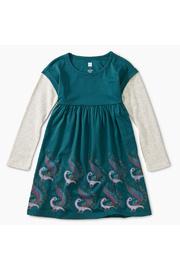  Graphic Layered Sleeve Dress
