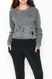  Cropped Ripped Sweatshirt