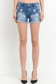 Mid-rise Denim Shorts