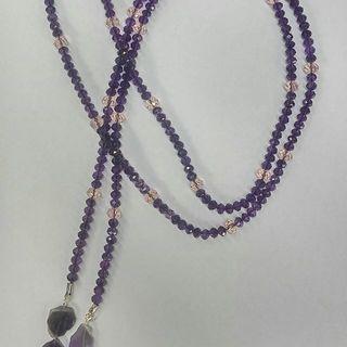Purple Wrap Necklace