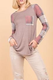  Mocha Plaid Top