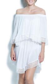  Off The Shoulder Ruffle Dress