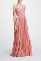  Strapless Pleated Gown