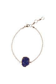  Gold Lapis Lazuli Bracelet