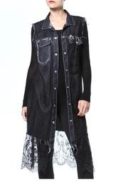  Denim & Lace Vest-dress