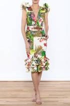  Tropical Floral Dress