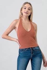  Ribbed Halter Top