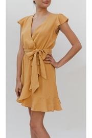  Sunshine Ruffle Wrap-dress
