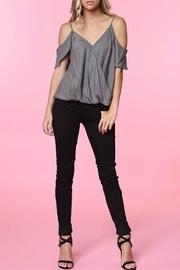  Cold Shoulder Crossover Top