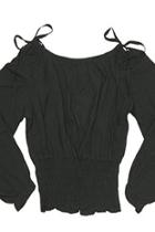  Shirred Waistband Blouse