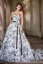  Floral Burnout Gown