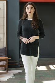  Twisted Seam Crew Neck Sweater