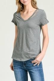  Cutout V-neck Tee