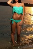  Pistchio Fringe Suit