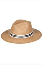  Glitter-trim Straw Hat