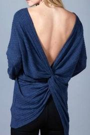  Navy Twistback Sweater
