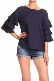  Ruffle Pleat Top