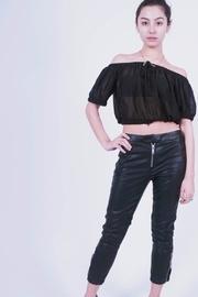  Croped Chiffon Top