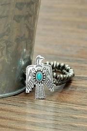  Natural-turquoise Thunderbird-navajo-pearl Stretch-bracelet