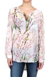  Sheer Floral Top
