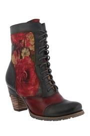 Floral Lace-up Bootie