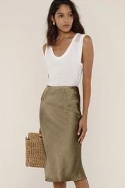  Hammered Satin Skirt