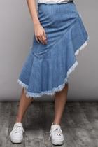  Aysmetrical Denim Skirt