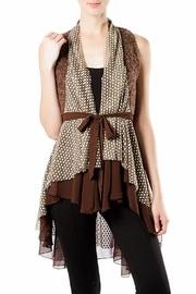  Brown Chiffon Vest