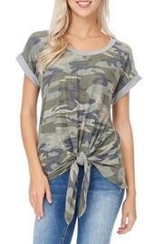  Camo Tie Top