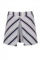  Stripe Print Shorts