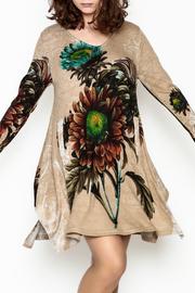  Floral Sweater Tunic
