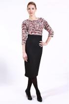  Print Wool Dress