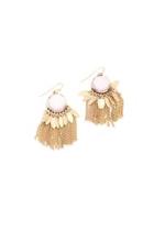  Pink-opal Tassel Earrings